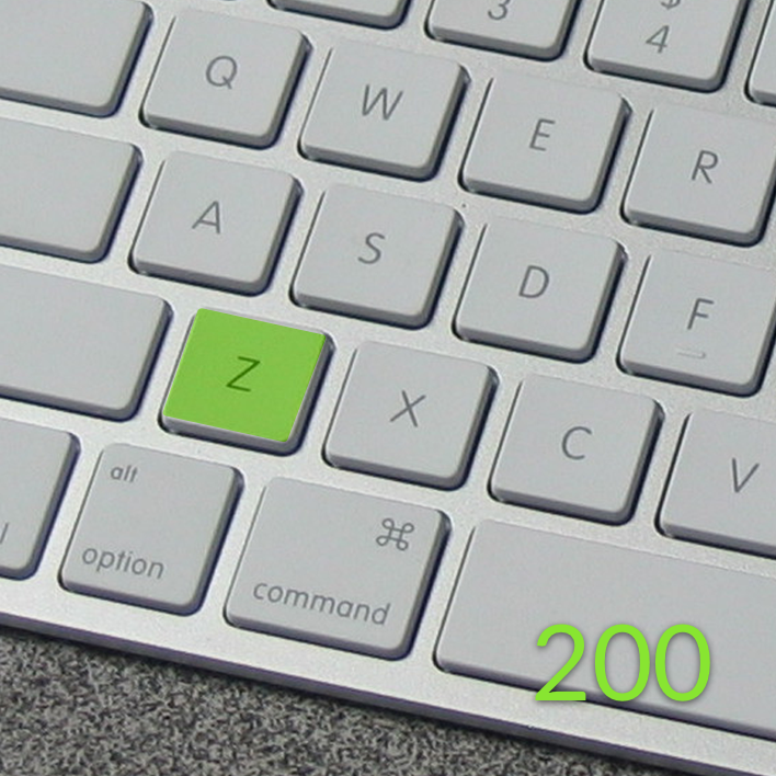 Exercise for 200 words with the letter 'z'